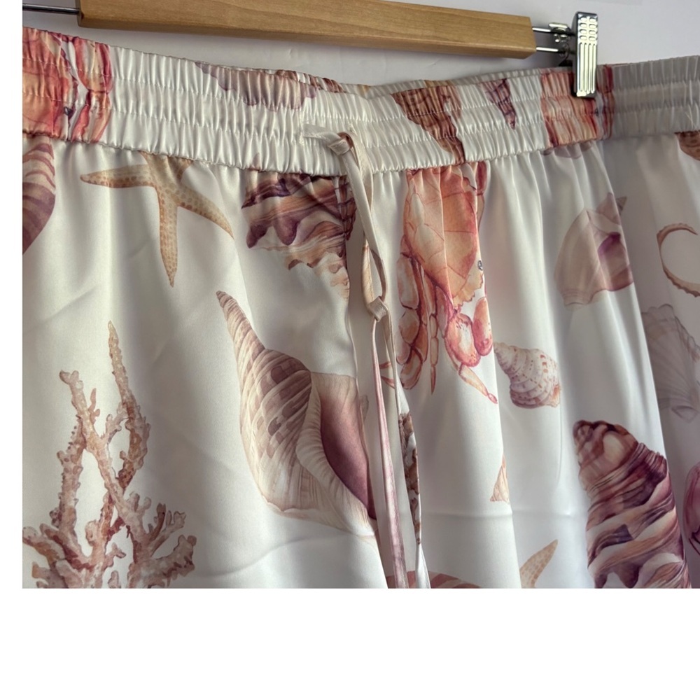 RACHEL Rachel Roy Beach Seashell print wide leg pant 3X - Picture 4 of 15
